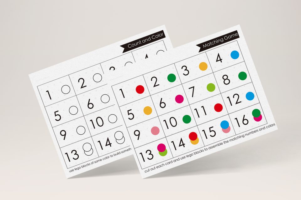 FUN 疊積木玩數數與顏色配對遊戲 PDF