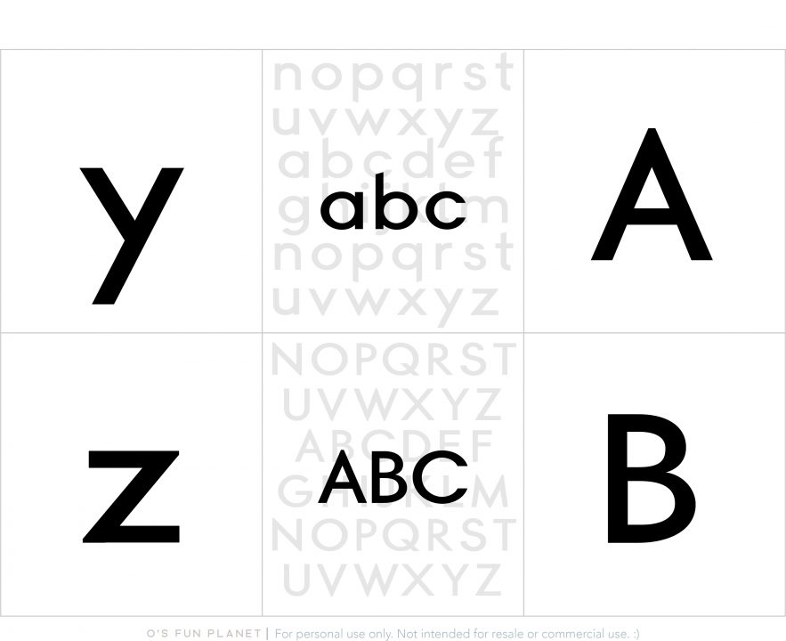 (更新版）自製英文字母字卡（閃卡）－2 種字型圖檔分享 3