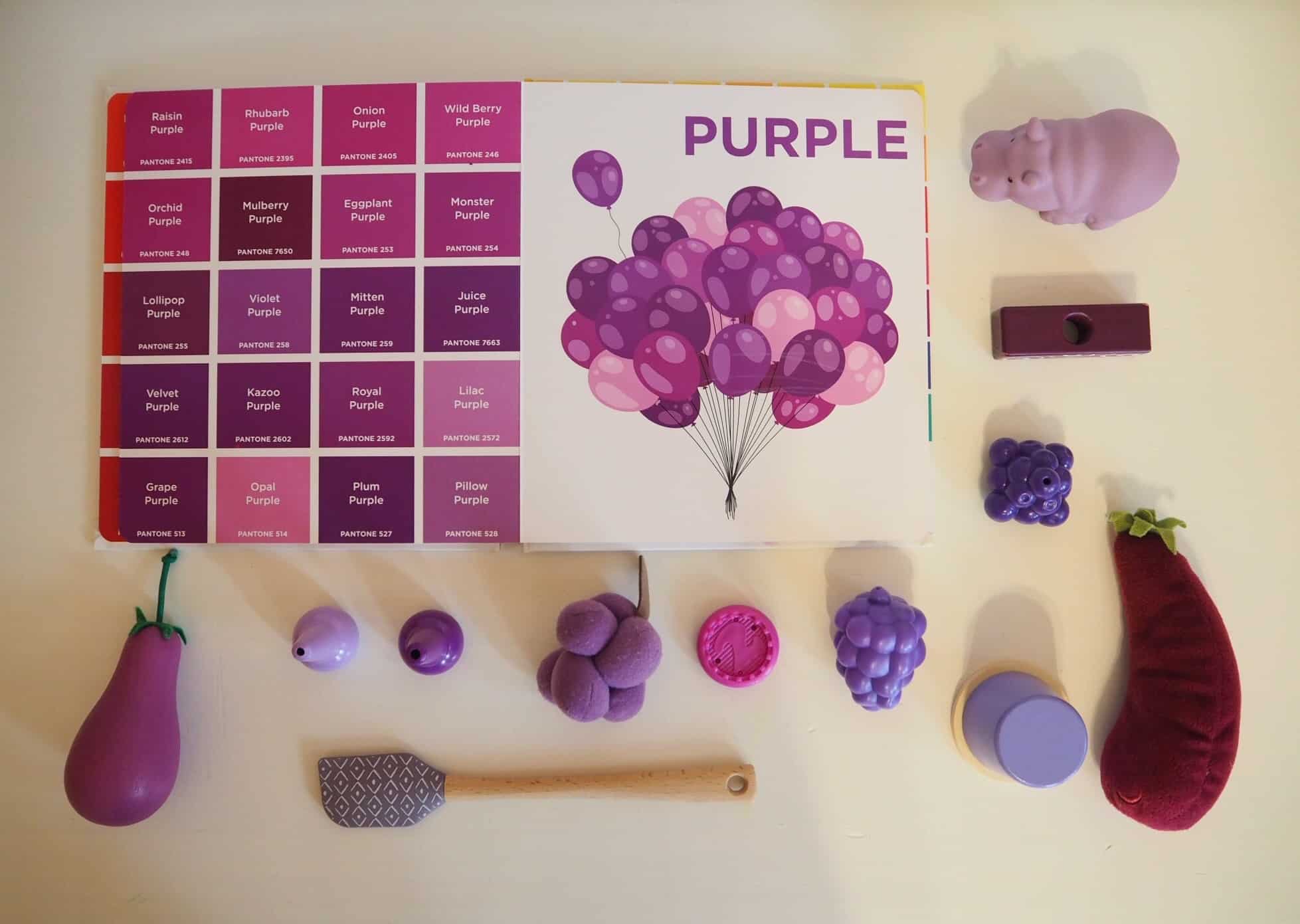 認識色票顏色小遊戲-紫色