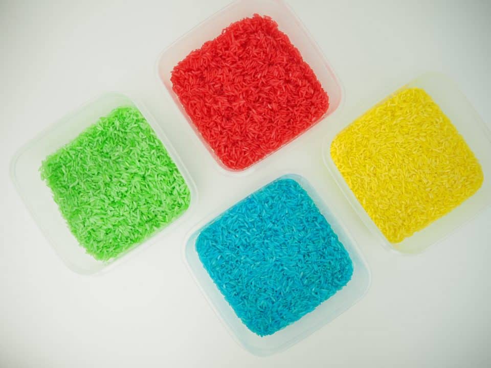 食用色素 染出彩色米