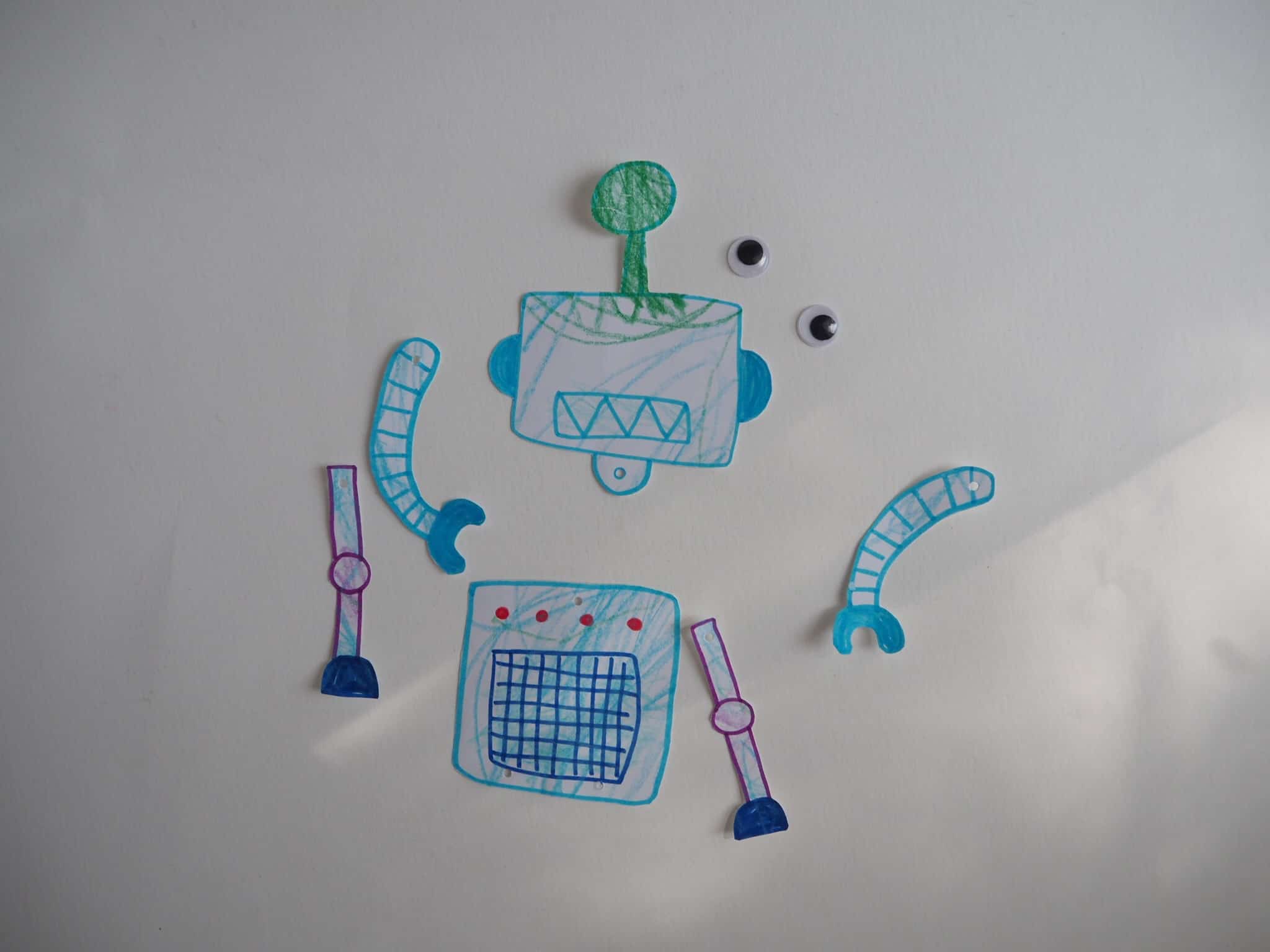 DIY 自製玩具 紙機器人 