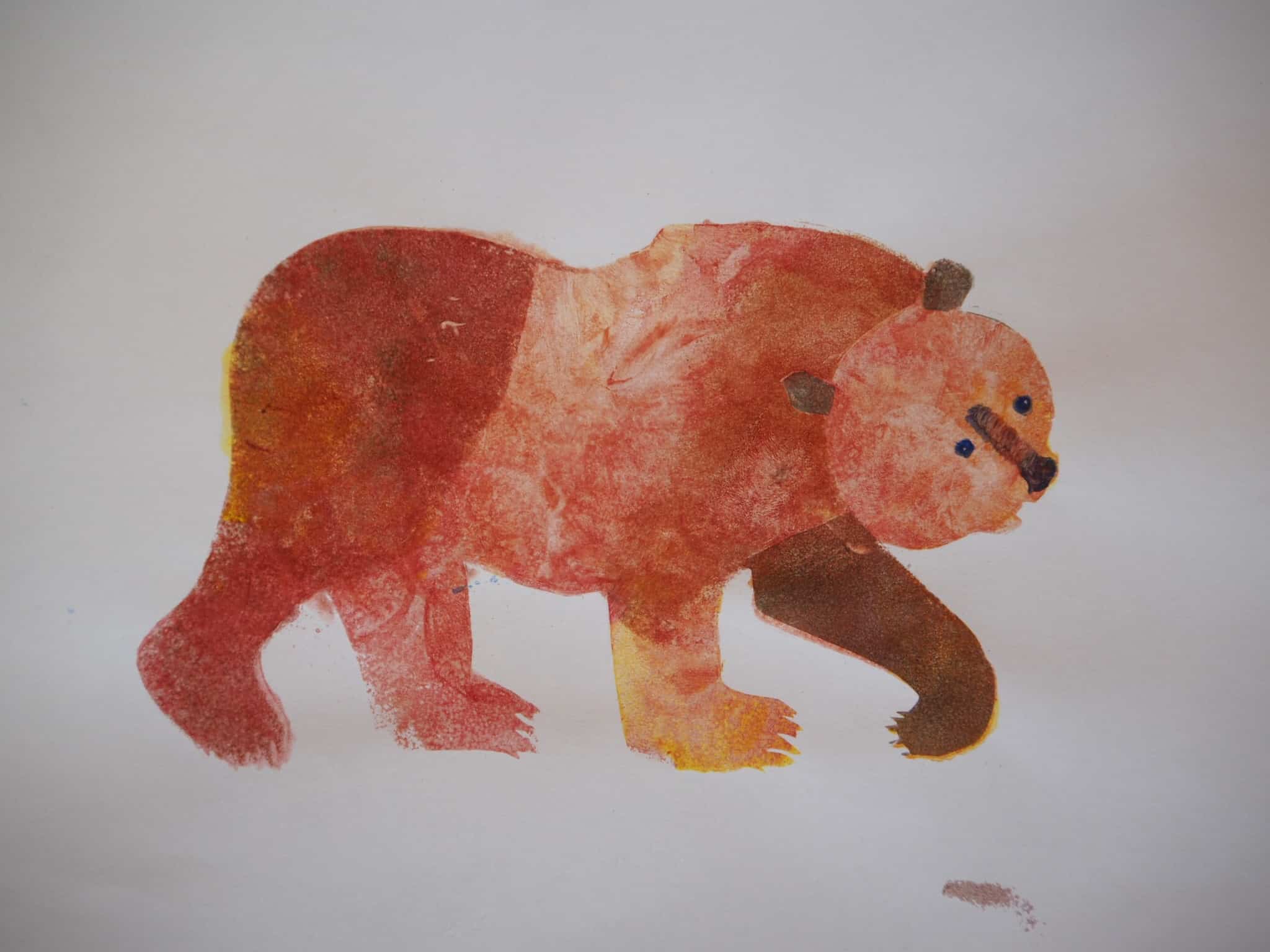 《棕色的熊、棕色的熊，你在看什麼？》 – 海綿彩印畫 (繪本延伸創作) 2
