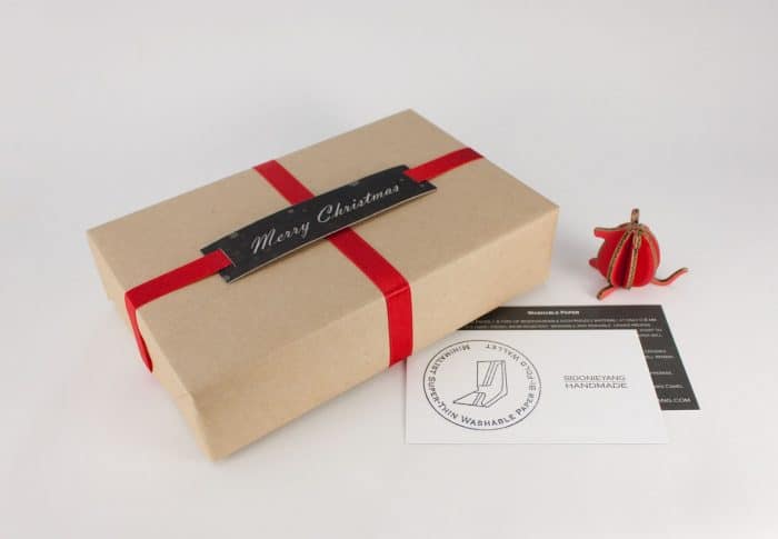自製蠟紙包裝標籤 – 聖誕禮物包裝
